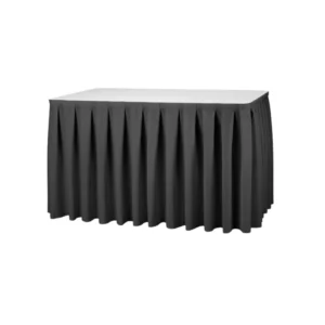 Skirting na rautový stůl, černý